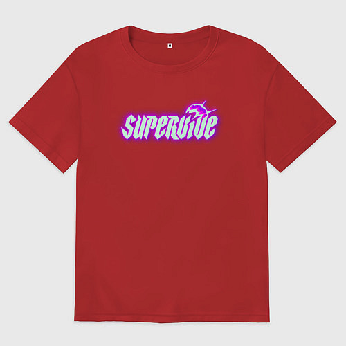 Женская футболка оверсайз Supervive logo / Красный – фото 1