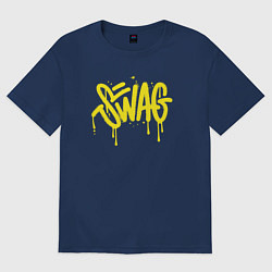 Футболка оверсайз женская Swag, цвет: тёмно-синий