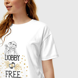 Футболка оверсайз женская Dobby is free, цвет: белый — фото 2