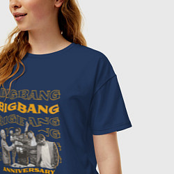 Футболка оверсайз женская Big bang 15 лет, цвет: тёмно-синий — фото 2