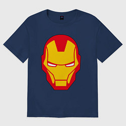 Футболка оверсайз женская Iron man logo, цвет: тёмно-синий