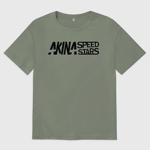 Женская футболка оверсайз Akina speed star / Авокадо – фото 1