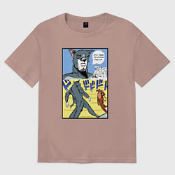 Футболка оверсайз женская Том и Джерри Джо Джо, цвет: пыльно-розовый