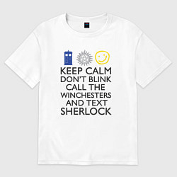 Футболка оверсайз женская Sherlock doctor, цвет: белый