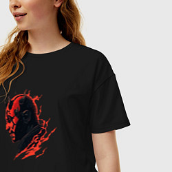 Футболка оверсайз женская Darth Maul - Star Wars, цвет: черный — фото 2