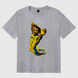 Футболка оверсайз женская Kobe Bryant dunk, цвет: меланж