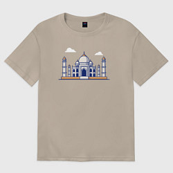 Женская футболка оверсайз Тадж-Махал