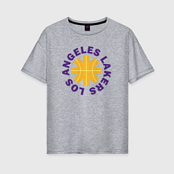 Женская футболка оверсайз LA Lakers team