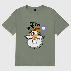 Футболка оверсайз женская Есть чё, цвет: авокадо