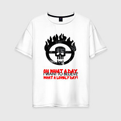 Женская футболка оверсайз Безумный макс what a lovely day