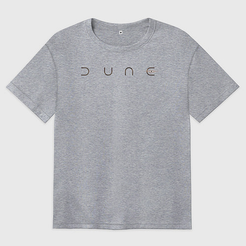 Женская футболка оверсайз Dune logo / Меланж – фото 1