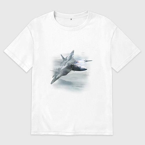 Женская футболка оверсайз Сухой ПО 57 / Белый – фото 1