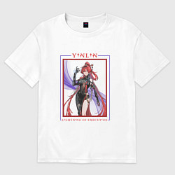 Футболка оверсайз женская Yinlin Lightning of Execution, цвет: белый