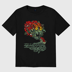 Женская футболка оверсайз Грифон killswitch engage