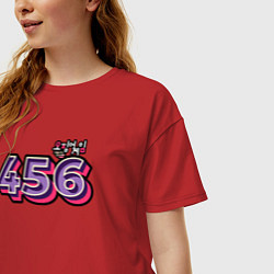 Футболка оверсайз женская Игрок 456, цвет: красный — фото 2