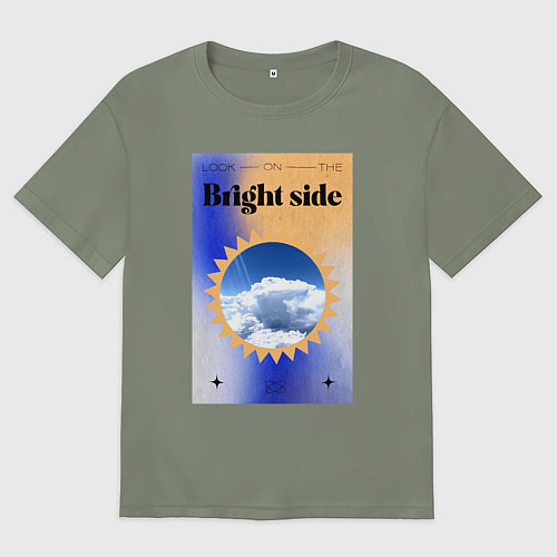 Женская футболка оверсайз Светлая сторона / Авокадо – фото 1