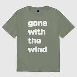 Женская футболка оверсайз Gone with the wind