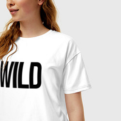 Футболка оверсайз женская Wild, цвет: белый — фото 2