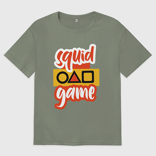 Женская футболка оверсайз Squid game style / Авокадо – фото 1