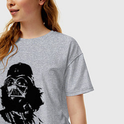 Футболка оверсайз женская Vader - viva la empire, цвет: меланж — фото 2