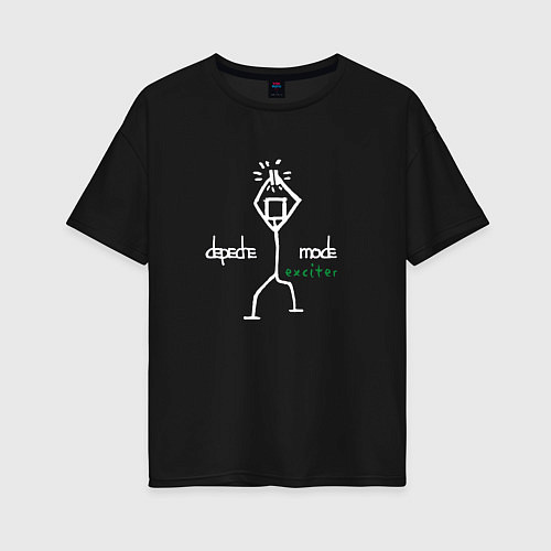 Женская футболка оверсайз Depeche Mode - Exciter merch / Черный – фото 1