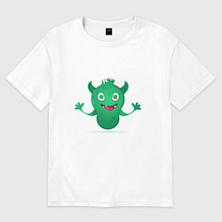 Женская футболка оверсайз Забавный монстр
