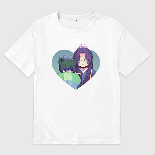 Женская футболка оверсайз Xiaomao and Jinshi - The Apothecary Diaries / Белый – фото 1