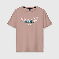 Женская футболка оверсайз Rhino vibe