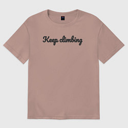 Женская футболка оверсайз Безумный горный