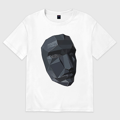 Женская футболка оверсайз Boss mask / Белый – фото 1