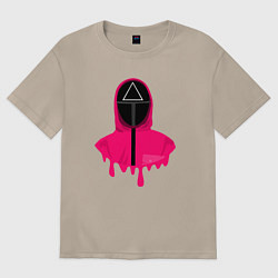 Футболка оверсайз женская Розовый надзиратель, цвет: миндальный