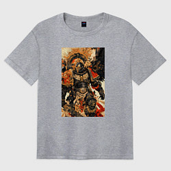 Футболка оверсайз женская Вархаммер арт, цвет: меланж