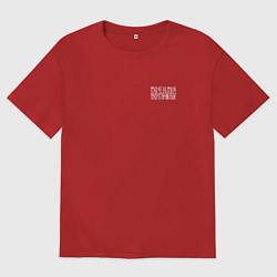 Футболка оверсайз женская Моя земля - мои правила, цвет: красный