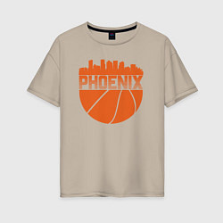 Женская футболка оверсайз Phoenix basketball