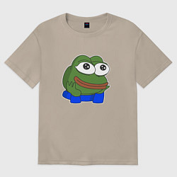 Футболка оверсайз женская Пепе добри, цвет: миндальный