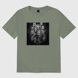 Женская футболка оверсайз Слипкнот группа