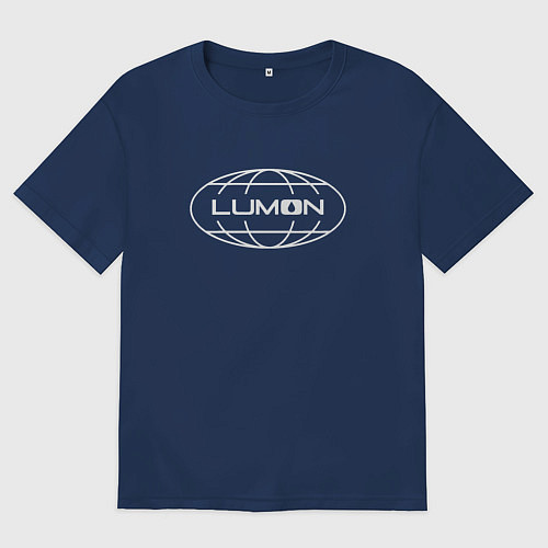 Женская футболка оверсайз Корпорация Lumon / Тёмно-синий – фото 1