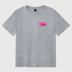 Футболка оверсайз женская Rock the butterfly, цвет: меланж