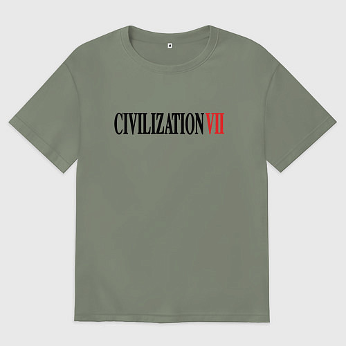 Женская футболка оверсайз Civilization VII / Авокадо – фото 1