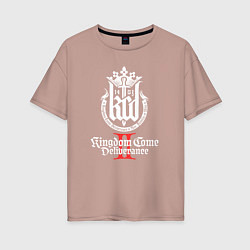 Футболка оверсайз женская Kingdom Come Deliverance 2, цвет: пыльно-розовый