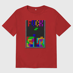 Женская футболка оверсайз Tetris