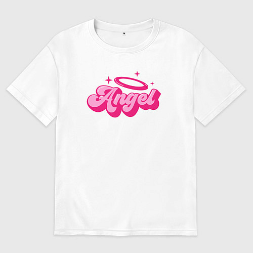 Женская футболка оверсайз Angel vibe / Белый – фото 1