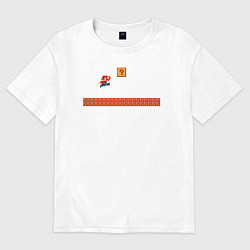 Женская футболка оверсайз Mario 8 bit