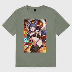Женская футболка оверсайз Yuel Yuri sexy Granblue Fantasy