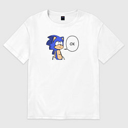 Женская футболка оверсайз Персонаж Соник