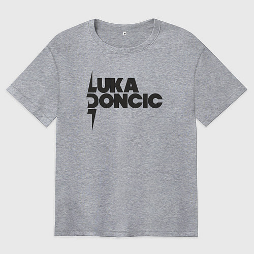 Женская футболка оверсайз Стиль Луки Дончича / Меланж – фото 1