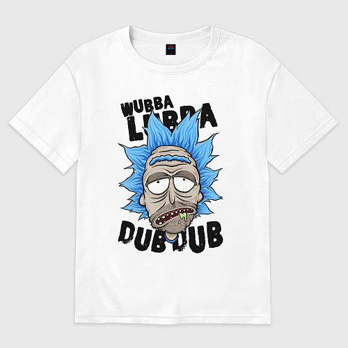 Женская футболка оверсайз Drunk Rick / Белый – фото 1