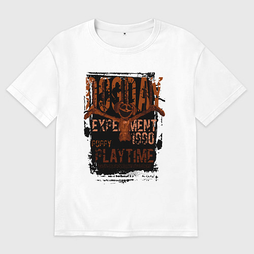 Женская футболка оверсайз Пеклопёс DogDay / Белый – фото 1