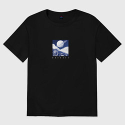 Женская футболка оверсайз Man in space