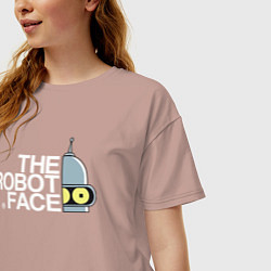 Футболка оверсайз женская Bander brand, цвет: пыльно-розовый — фото 2